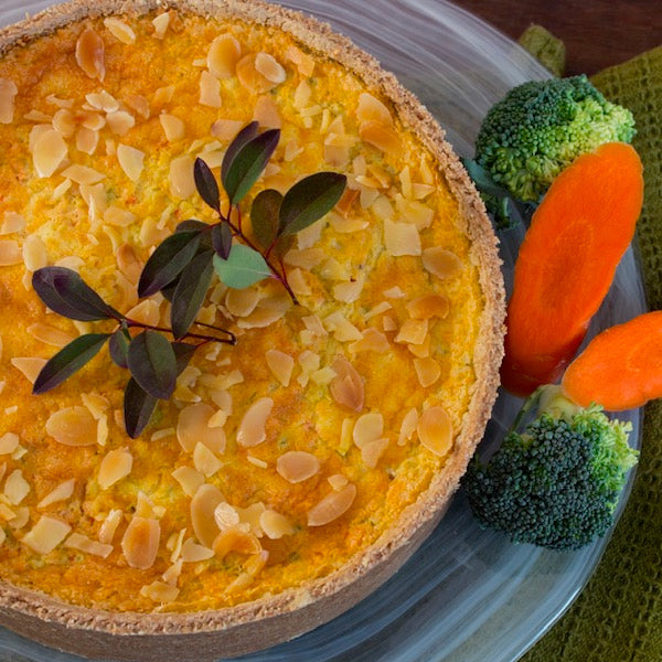 TORTA DE ALHO PORRÓ E CENOURA